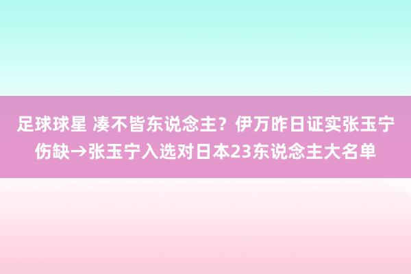 足球球星 凑不皆东说念主？伊万昨日证实张玉宁伤缺→张玉宁入选对日本23东说念主大名单