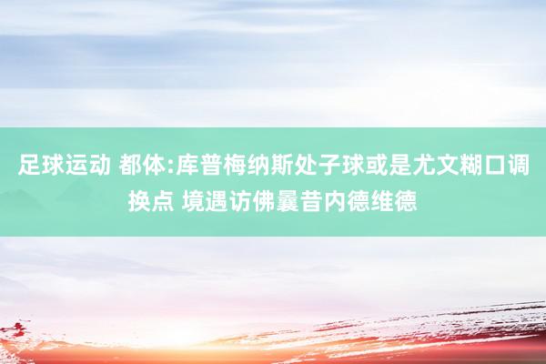 足球运动 都体:库普梅纳斯处子球或是尤文糊口调换点 境遇访佛曩昔内德维德