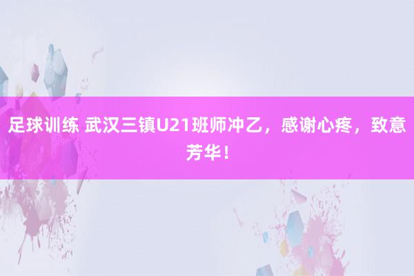 足球训练 武汉三镇U21班师冲乙，感谢心疼，致意芳华！