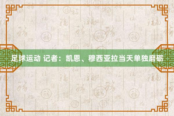 足球运动 记者：凯恩、穆西亚拉当天单独磨砺