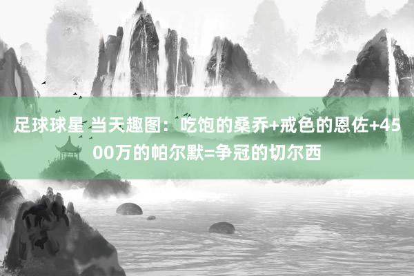 足球球星 当天趣图：吃饱的桑乔+戒色的恩佐+4500万的帕尔默=争冠的切尔西