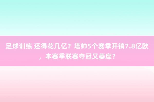 足球训练 还得花几亿？塔帅5个赛季开销7.8亿欧，本赛季联赛夺冠又萎靡？