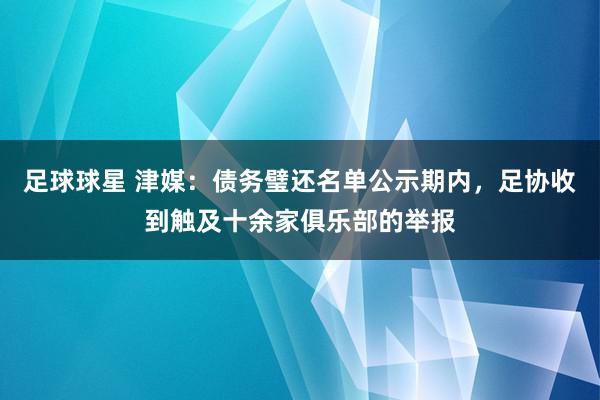 足球球星 津媒：债务璧还名单公示期内，足协收到触及十余家俱乐部的举报