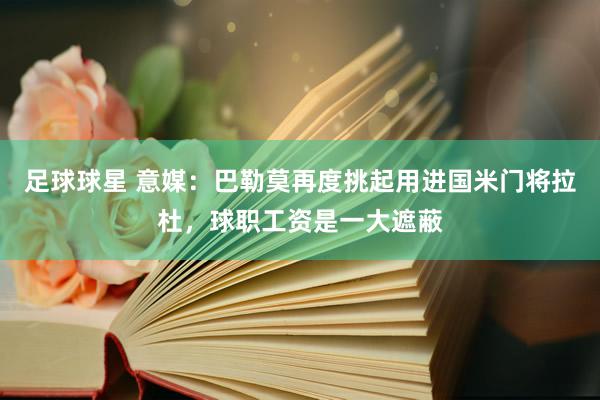 足球球星 意媒：巴勒莫再度挑起用进国米门将拉杜，球职工资是一大遮蔽