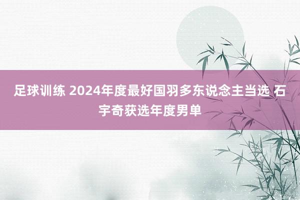 足球训练 2024年度最好国羽多东说念主当选 石宇奇获选年度男单