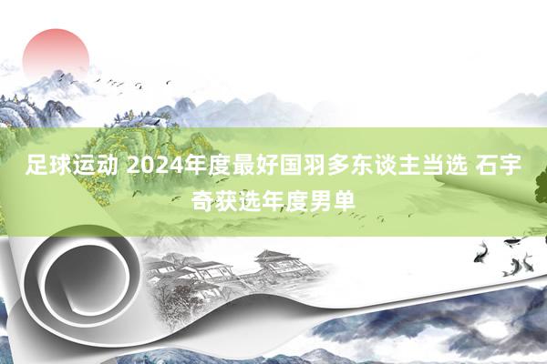 足球运动 2024年度最好国羽多东谈主当选 石宇奇获选年度男单